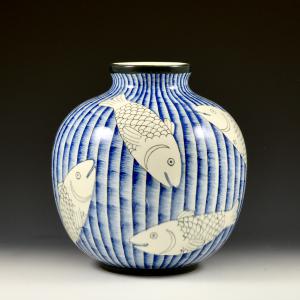 Vaso con pesci - Gio Ponti, Richard-Ginori, 1930 circa